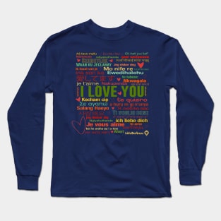 I love you in languages Long Sleeve T-Shirt